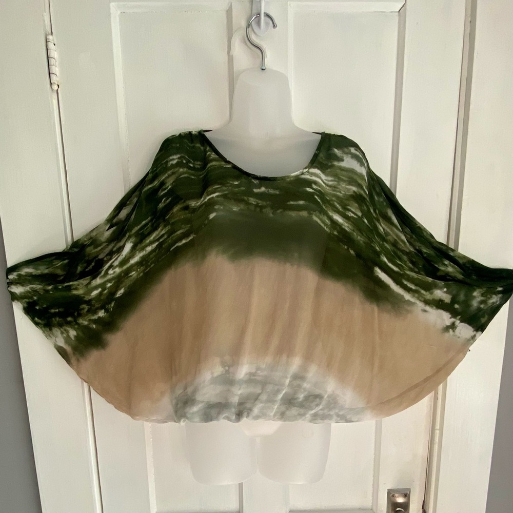 Young Fabulous and Broke Cold Shoulder, Tie Dye, Blouse Size S